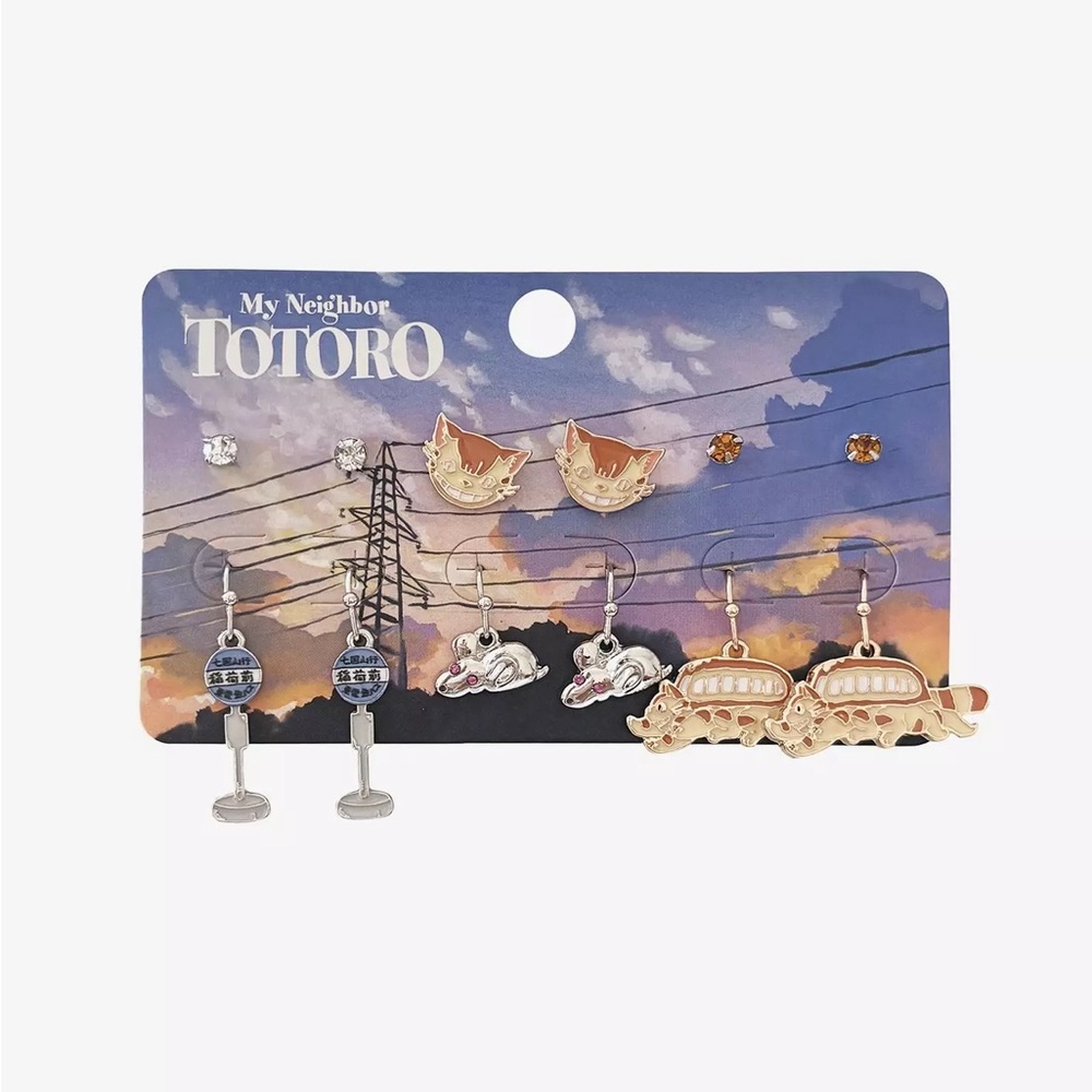 Studio‎ Ghibli My Neighbor Totoro Cat Bus Earring Set Hot Topic